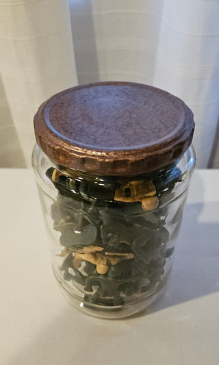 Captured Toy Soldiers Jar Display