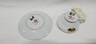 Vintage Japanese
Fine China Teacup & Saucer
Gilt Edge • Floral Design
