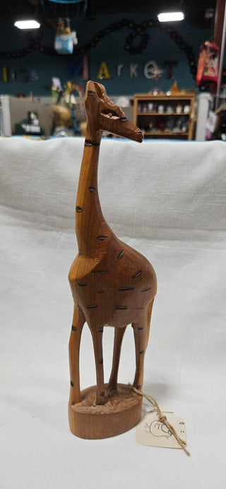 Hand-Carved Wooden Giraffe
Marked Bahamas 1981