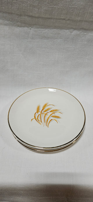 VNTG Wheat Motif
Dessert Plates (Set of 3)
Back of tag:
Mid-Century
Gold Rim
Perfect for Tea Time