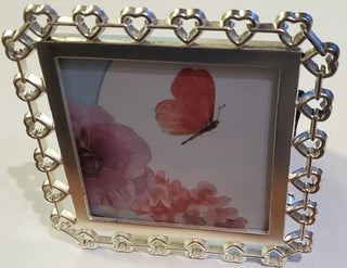 Heart silver mini frame