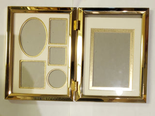 Gold dual picture frame 5x7