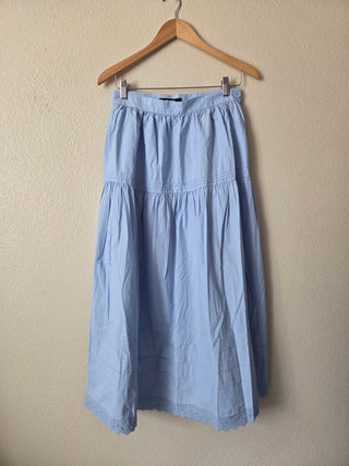 O.p.t. maxi skirt with eyelet trim
