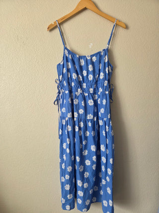 Universal Thread blue floral dress with side ties