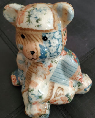 VTG Patchwork PORCELAIN Bear