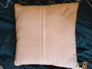Vintage Yellow crossstich pillow