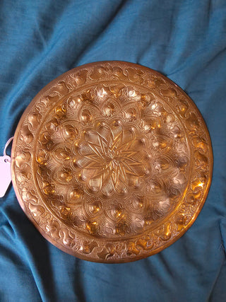 1950s Brass handmade Egyptian plate