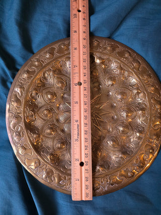 1950s Brass handmade Egyptian plate