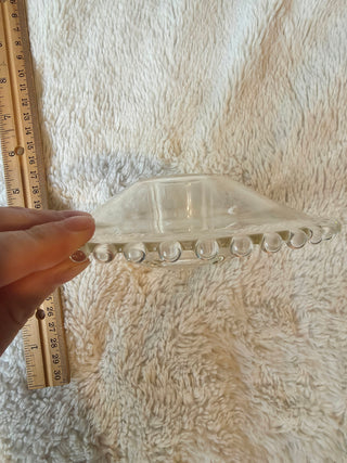 Vintage imperial glass candle stick holders
