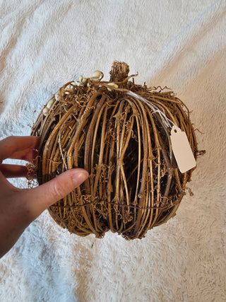 Rattan wicker punpkin