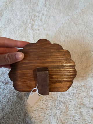 Vintage handmade 1994 wooden turkey