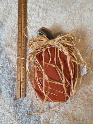 Wooden pumpkin decor