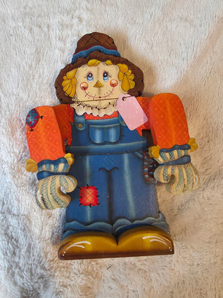 Painted wooden Scarecrow