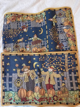 Harvest scarecrow runner 38 inch with 1 placemat