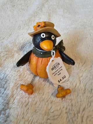 Harvest crow with spring legs