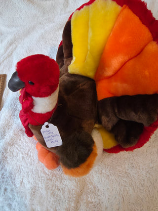 Vintage turkey thanksgiving plush
