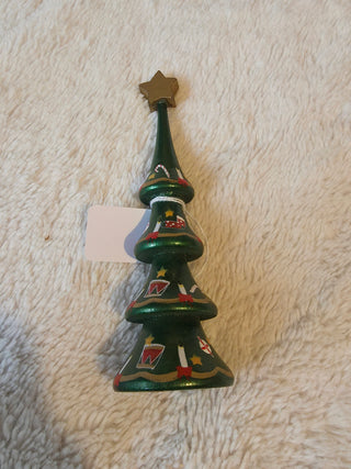 Wooden painted christmas tree 7 inches