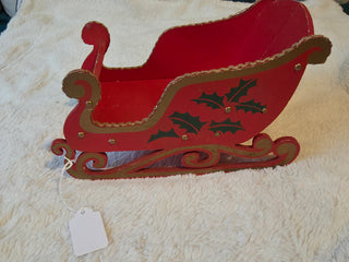 Vintage 1950s wooden folding sleigh