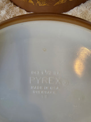 Pyrex Early Americana  1 1/2 Qt Oval Glass Casserole Dish Set Of 2
