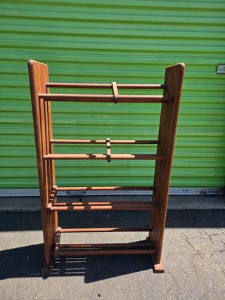 Wooden media bookshelf