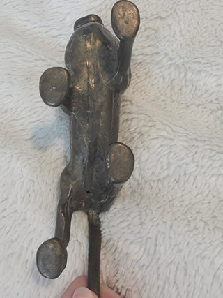 Brass Metal Lion Figurine 7 in