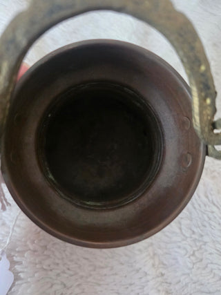 Large Copper Pot/Vessel with Swing Handle