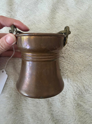 Large Copper Pot/Vessel with Swing Handle