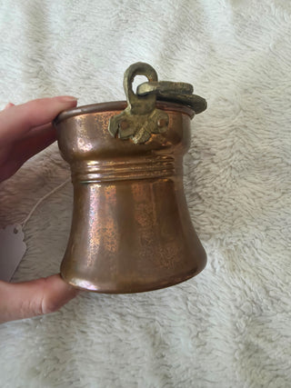 Large Copper Pot/Vessel with Swing Handle