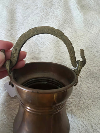 Large Copper Pot/Vessel with Swing Handle