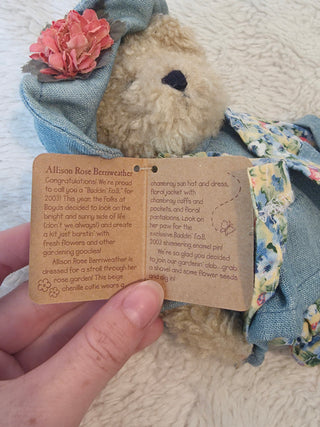Boyds Bears ALLISON ROSE BERRIWEATHER 2003 6” Plush