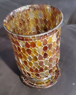 Mosaic Candle/VASE with base