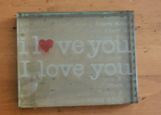 I love you glass  block (Albert)
