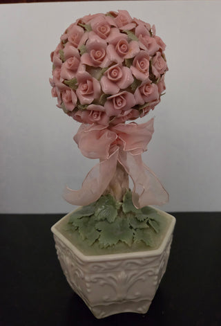 Rose Topiary Music Box