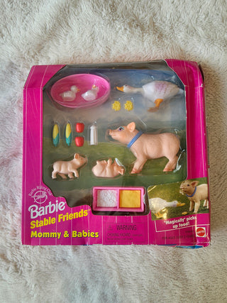 New Vintage Barbie Riding Club Stable Friends Mommy and Babies RSV