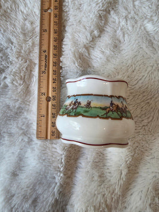 1930s Scammell Lamberton China Carl G Fisher Properties Polo Sugar Bowl Antique