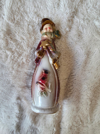 Vintage glazed ceramic snowman