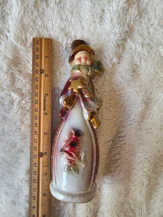 Vintage glazed ceramic snowman
