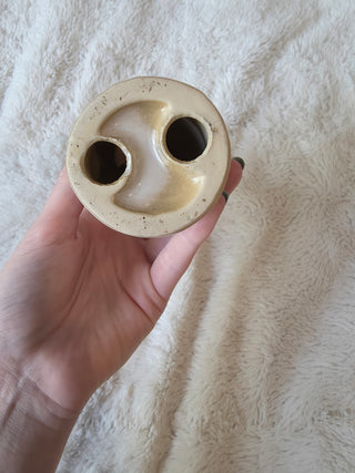 Vintage glazed ceramic snowman