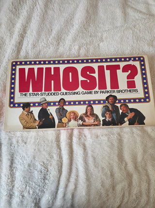Whosit? Who's It Board Game 100% COMPLETE Parker Brothers Mystery Guessing, NICE
