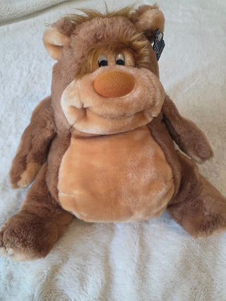 Vintage Applause Egbert Chubby Brown Bear Stuffed Plush Animal Doll 1981