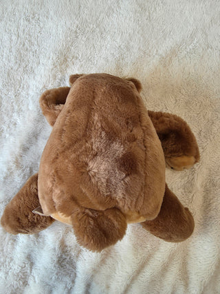 Vintage Applause Egbert Chubby Brown Bear Stuffed Plush Animal Doll 1981