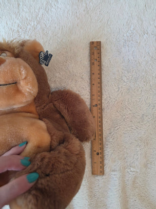 Vintage Applause Egbert Chubby Brown Bear Stuffed Plush Animal Doll 1981