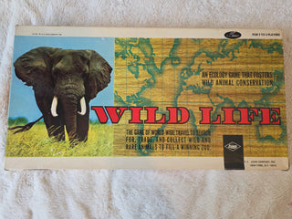 1971 E. S. Lowe Wild Life Animals / Zoo Family Board Game 100 % Complete