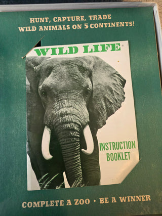 1971 E. S. Lowe Wild Life Animals / Zoo Family Board Game 100 % Complete