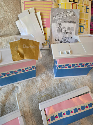 Shoppin' Fun Barbie & Kelly Supermarket Playset 1996 Used Mostly Complete