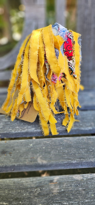 Journal Junction Jenny No. 011-Marigold Handmade Art Dolll w/Mini Journal OOAK Cloth Doll