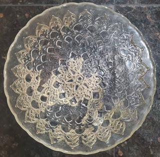 Glass embossed bowl