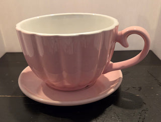 Giant pink teacup