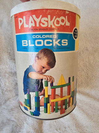 Vintage Colored Blocks by Playskool RSV
