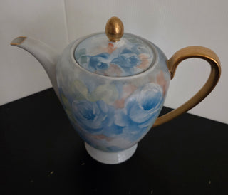 Blue Floral Tea Pot